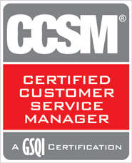 Certified Customer Service Manager (CCSM™) Logo